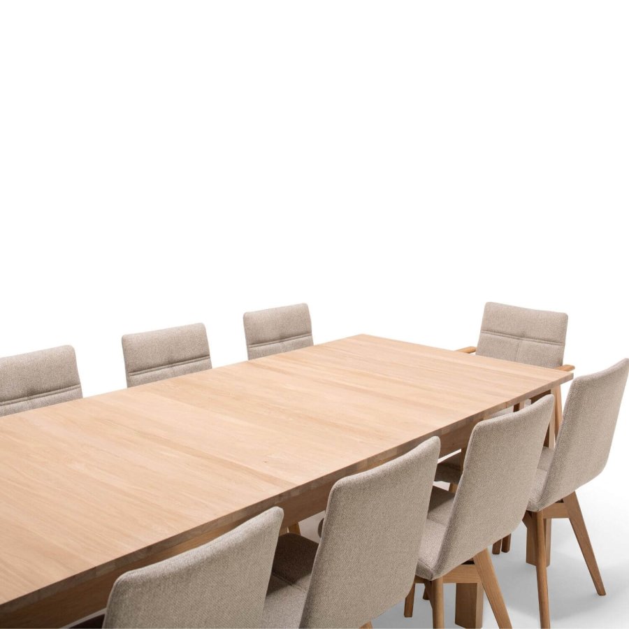 NocNoi Ven spisebordsstol - grt stof/egetr