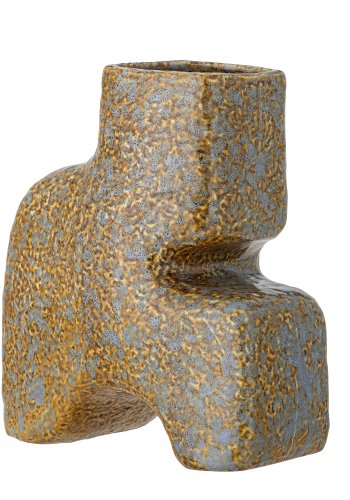 BLOOMINGVILLE Ollia Vase, Braun, Steingut