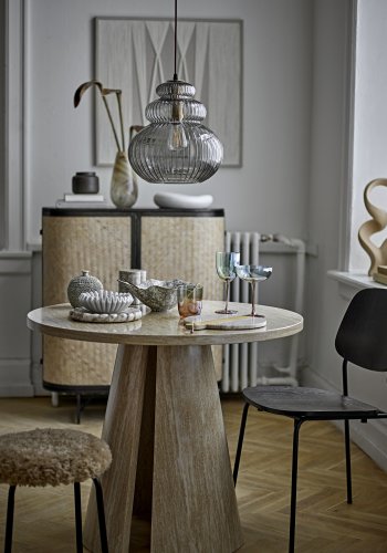 BLOOMINGVILLE Sybia Pendelleuchte, Grau, Glas (T31,5xH33 cm)