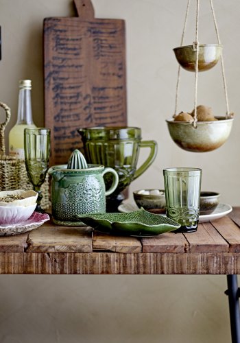 CREATIVE COLLECTION Mimosaskl, lilla, steinty, sett med 2, D11,5xH4,5 cm