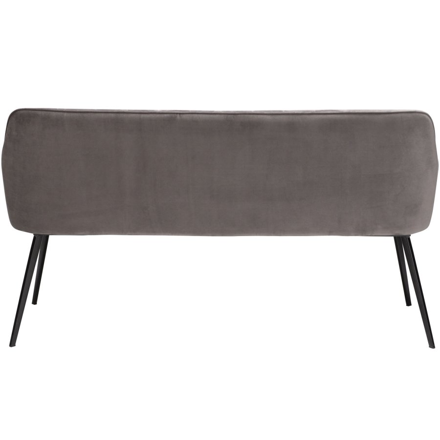 DAN-FORM Embrace sofabnk, m. armln - gr velour og sort stl