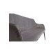 DAN-FORM Embrace sofabnk, m. armln - gr velour og sort stl