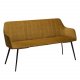 DAN-FORM Embrace sofabnk, m. armln - bronze velour og sort stl