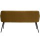 DAN-FORM Embrace sofabnk, m. armln - bronze velour og sort stl
