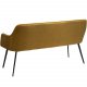 DAN-FORM Embrace sofabnk, m. armln - bronze velour og sort stl