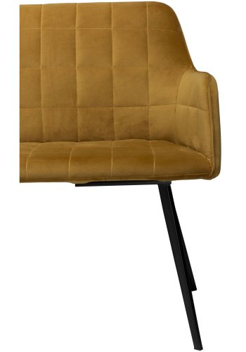 DAN-FORM Embrace sofabnk, m. armln - bronze velour og sort stl
