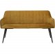 DAN-FORM Embrace sofabnk, m. armln - bronze velour og sort stl