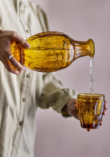 CREATIVE COLLECTION Theon Karaffe & Glas, Braun, Glas