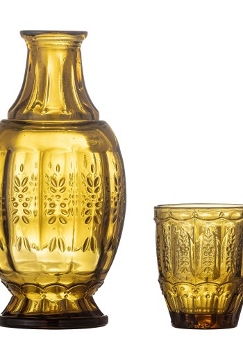 CREATIVE COLLECTION Theon Karaffe & Glas, Braun, Glas