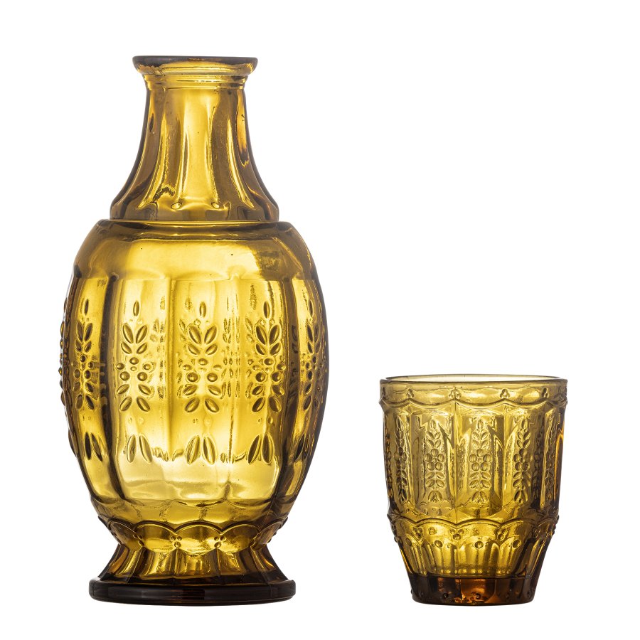 CREATIVE COLLECTION Theon Karaffe & Glas, Braun, Glas