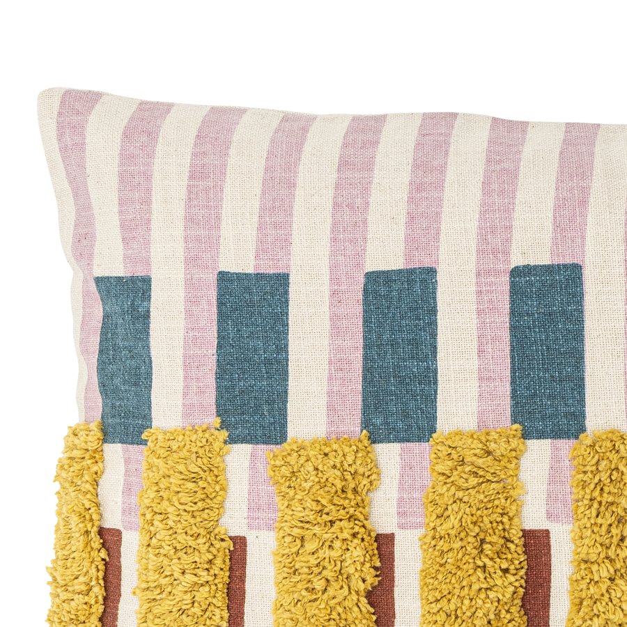 BLOOMINGVILLE Lane Kissen, Rosa, Baumwolle (L60xB40 cm)