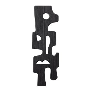 BLOOMINGVILLE Sare Vggdekoration, Svart, MDF (L20,5xH58,5xB2,5 cm)