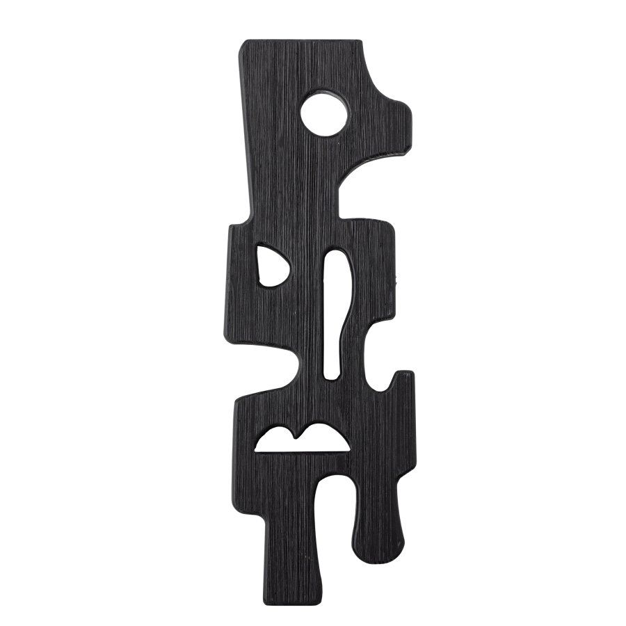 BLOOMINGVILLE Sare Wanddekoration, Schwarz, MDF (L20,5xH58,5xB2,5 cm)