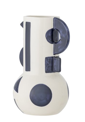 BLOOMINGVILLE Graphica Vase, Bl, Steinty