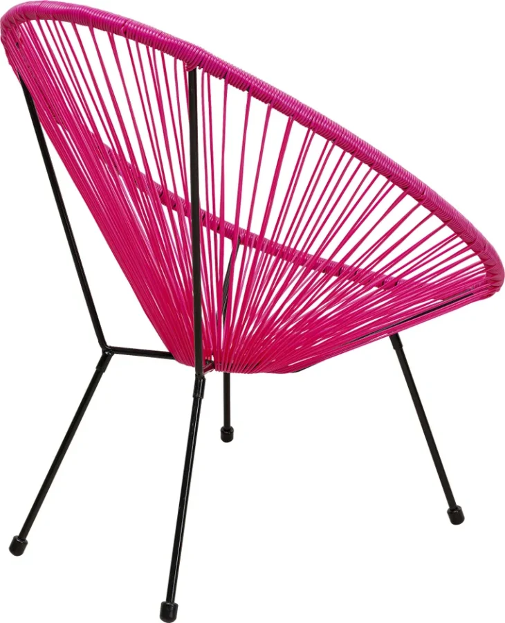 KARE DESIGN Acapulco Pink lnestol/havestol - pink plast og stl