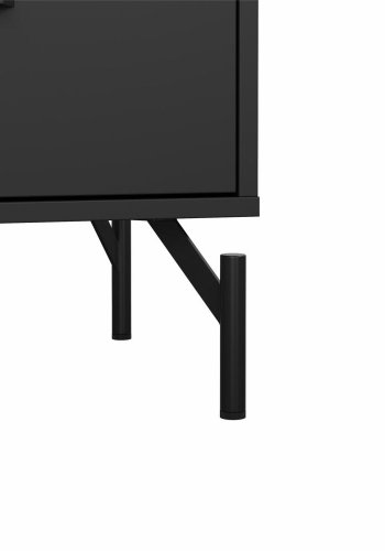 TVILUM Dana Chest med 3 skuffer, Matt Black, 98,7 x 39,8 x 76,6 cm