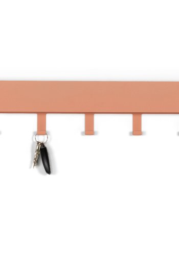 SPINDER DESIGN Dax Play 5 klesstativ, m. 5 kroker og hylle - leire terra stl