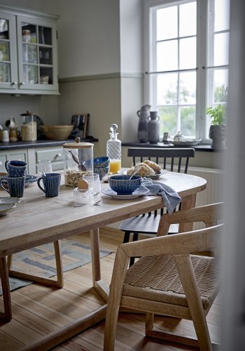 CREATIVE COLLECTION Esstisch Serrone, Natur, Gummibaumholz