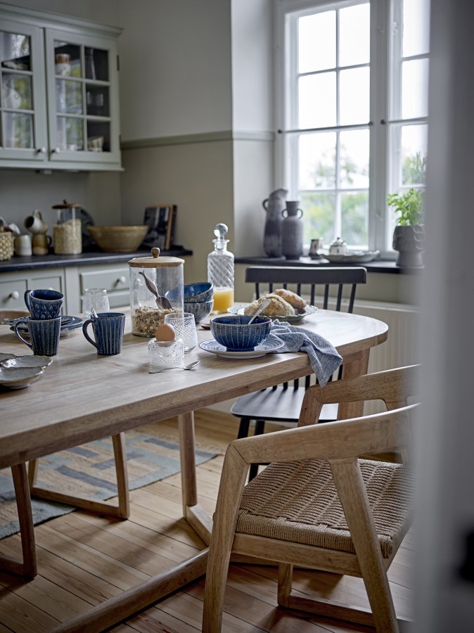 CREATIVE COLLECTION Esstisch Serrone, Natur, Gummibaumholz