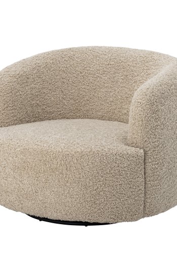 BLOOMINGVILLE Bocca svingstol, m. armlener - naturlig polyester