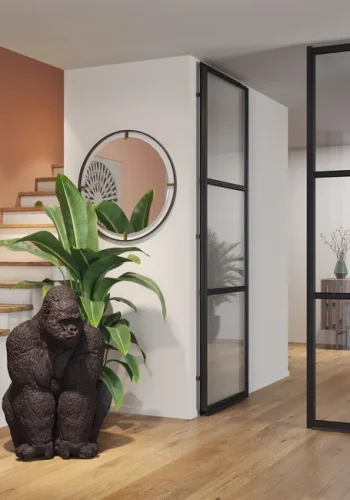 KARE DESIGN Monkey Gorilla Front XXL figur - polyresin (H:107cm)