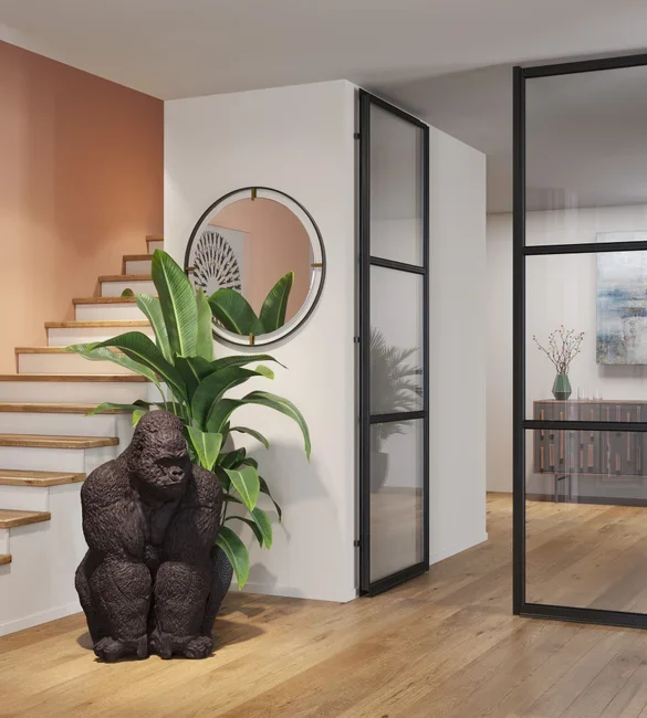 KARE DESIGN Monkey Gorilla Front XXL figur - polyresin (H:107cm)