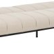 ACT NORDIC Caix sovesofa, m click & clack, delt ryggsttte, smmer - beige stoff og sort stl (198x95)