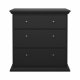 TVILUM North Chest med 3 skuffer, Matt Black, 86,3 x 51,6 x 88,2 cm