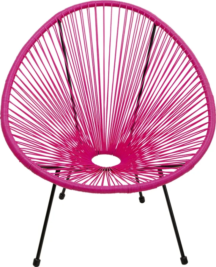 KARE DESIGN Acapulco Pink lnestol/havestol - pink plast og stl