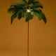 KARE DESIGN Feather Palm gulvlampe - grn strudsefjer og messing stl