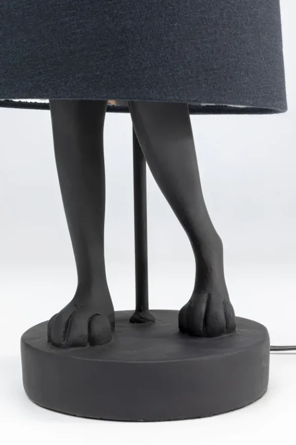 KARE DESIGN Animal Rabbit bordlampe - sort hr og polyresin/stl