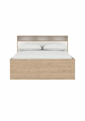 TVILUM Ikast Bett mit 2 Schubladen 140x200, Jackson Hickory / Wei�, 149,8 x 216 x 96,8 cm