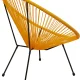 KARE DESIGN Acapulco Orange lnestol/havestol - orange plast og stl