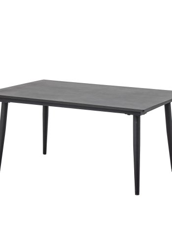 BLOOMINGVILLE Pavone Outdoor-Couchtisch, rechteckig – schwarzer Faserzement/Metall (90x60)
