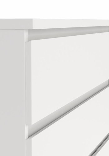 TVILUM Naia kommode, med 5 skuffer - hvit sponplate