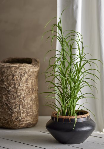 BLOOMINGVILLE Gras Kunstpflanze - grüner Kunststoff