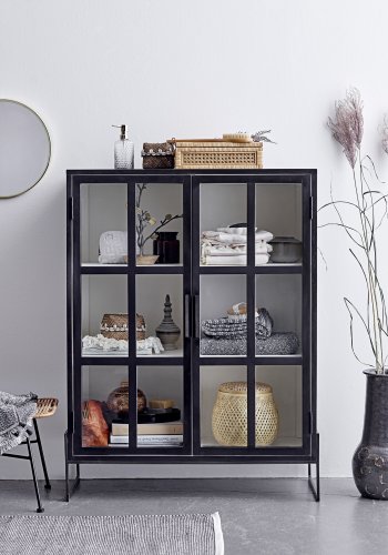 BLOOMINGVILLE Lally Box med lokk, Natural, Rattan, sett med 2, L32xH9xB17/L39xH15,5xB24 cm