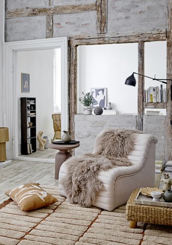 BLOOMINGVILLE Herold potteskjuler, natur, steinty, D20,5xH15 cm