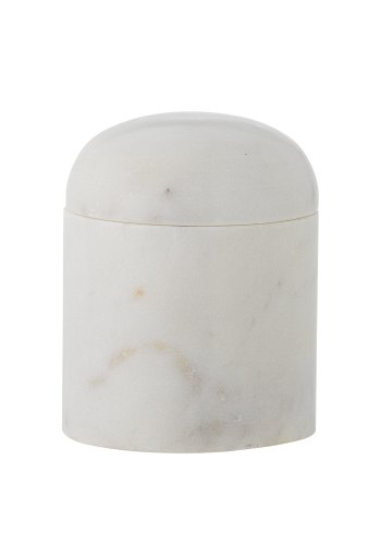 BLOOMINGVILLE Lira-krukke med lokk, hvit, marmor