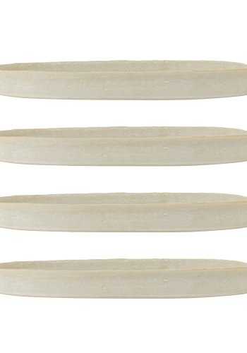 CREATIVE COLLECTION Hadden Teller, Grün, Steingut (L29xH2,5xB18 cm, 4er-Set)