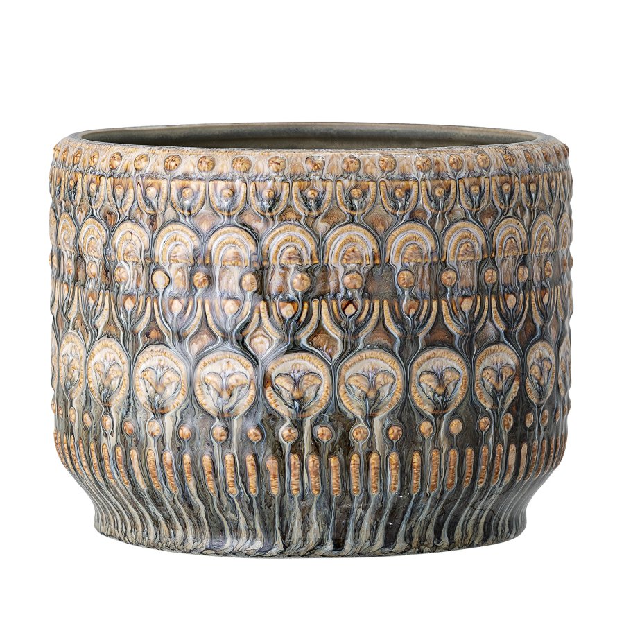 BLOOMINGVILLE Jobran potteskjuler, Grnn, Steinty, D20xH15 cm