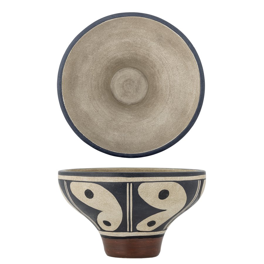 BLOOMINGVILLE Elfrida Schssel, Schwarz, Terrakotta (T31xH18,5 cm)