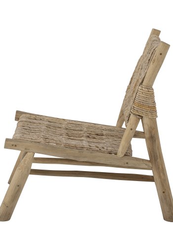 BLOOMINGVILLE Ruthy lenestol - naturlige bananblader og teak