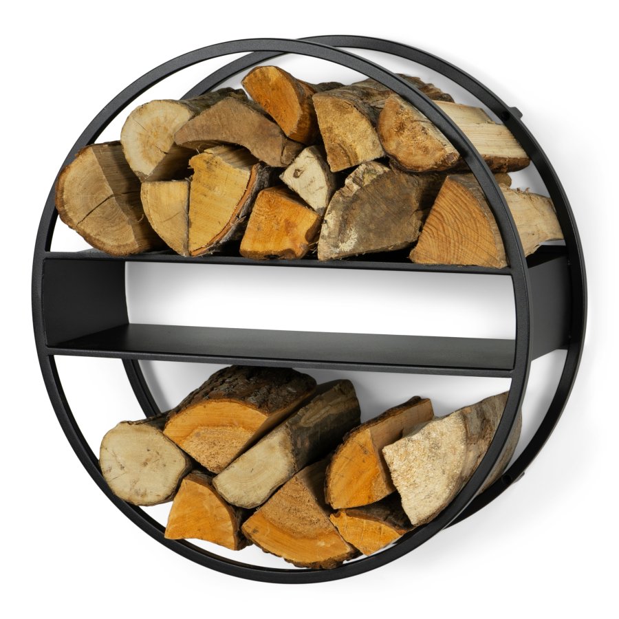 SPINDER DESIGN Timber Tumbler S brndeholder, vghngt, rund - sort stl (60)