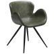 DAN-FORM GAIA Lenestol Vintage grnt kunstskinn med svarte ben
