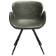 DAN-FORM GAIA Lenestol Vintage grnt kunstskinn med svarte ben