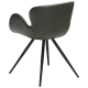 DAN-FORM GAIA Lenestol Vintage grnt kunstskinn med svarte ben