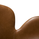 DAN-FORM GAIA Lenestol Vintage lys brunt kunstskinn med svarte ben