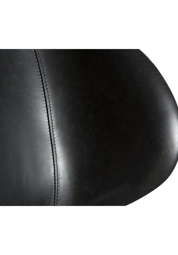 DAN-FORM Gaia Ftölj, med Armstöd - Vintage Svart Konstläder och Svart Stl