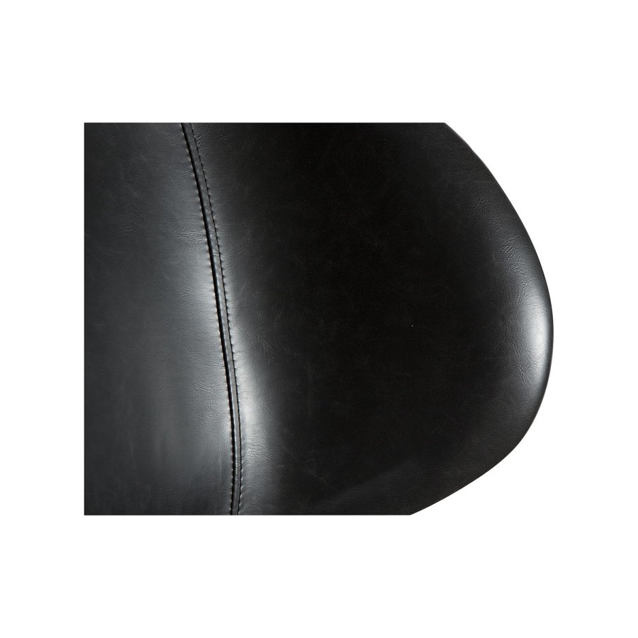 DAN-FORM Gaia Ftölj, med Armstöd - Vintage Svart Konstläder och Svart Stl